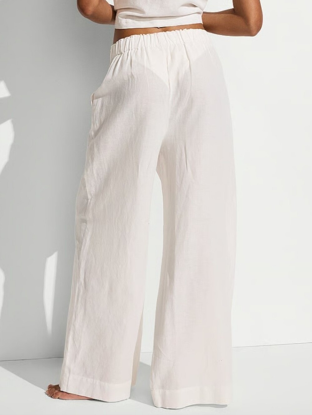 Victoria's Secret Swim Beachwear Linen Pants Sz Small NWT - Picture 2 of 6